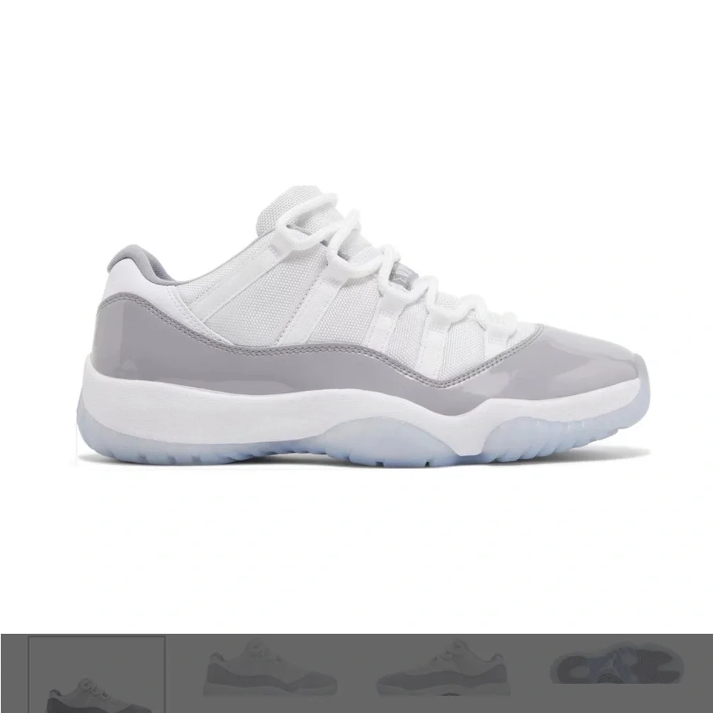 Sz 6 Jordan 11 Retro Low 'Cement Grey',